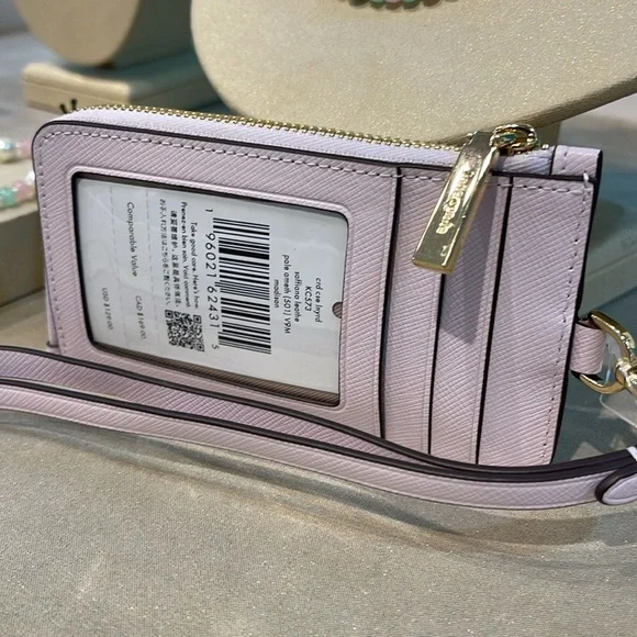 Kate Spade Madison Card Case Lanyard Pale Amethyst NWT - Picture 9 of 16